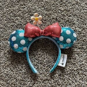 Blue Polka Dot Minnie Ears